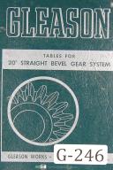 Gleason-Gleason 20 degree Straight Bevel Gear System Tables Manual Year (1949)-Information-Reference-01